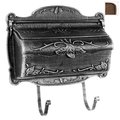 Floral Horizontal Mailbox Floral Horizontal Mailbox SHF-1001-CP Floral Horizontal Mailbox-Copper SHF-1001-CP